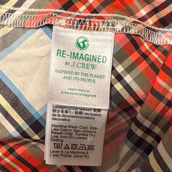 XL Plaid Long Sleeve Blouse - Picture 10 of 10